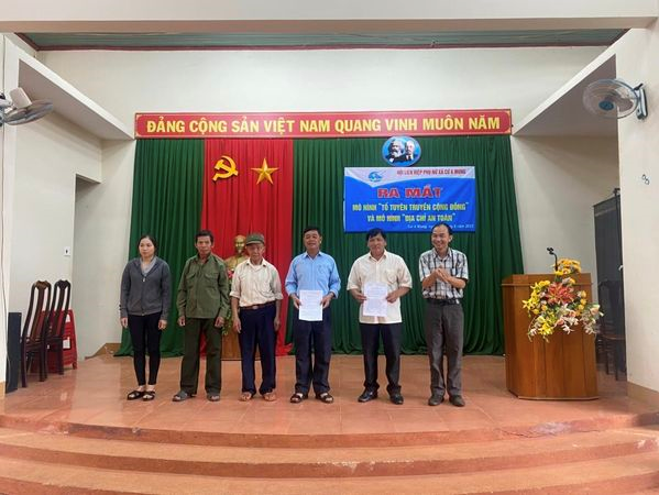 Hội Liên hiệp Phụ nữ xã Cư A Mung tổ chức Lễ ra mắt mô hình “Tổ truyền thông cộng đồng và Địa chỉ an toàn”